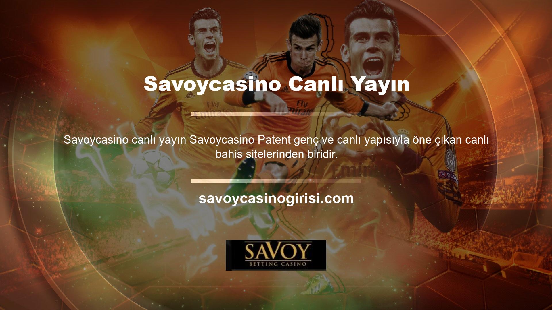 Savoycasino, canlı bahis sunan en büyük bahis sitelerinden biridir