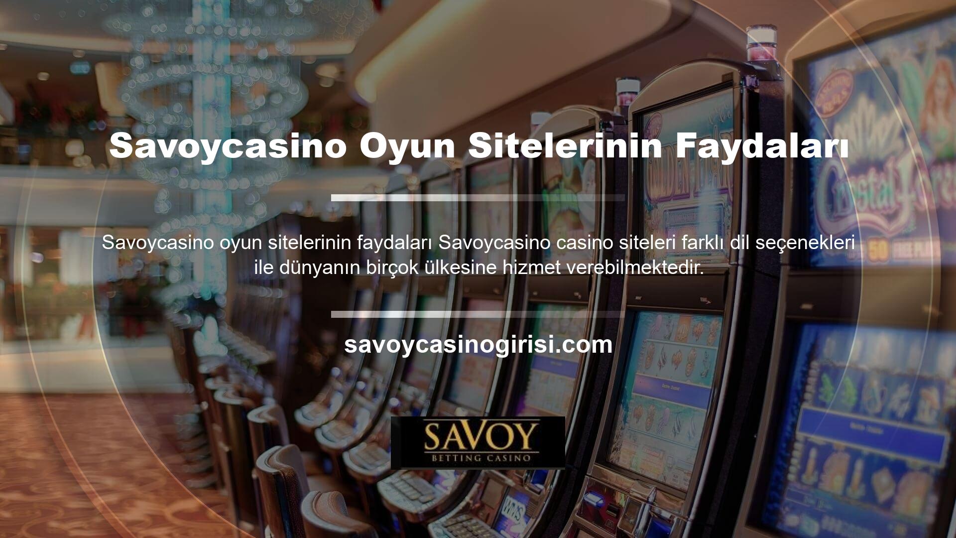 Savoycasino slot makinesi web sitesinden lisanslı oyunlar oynamak isteyen herkes online olarak kayıt olabilir