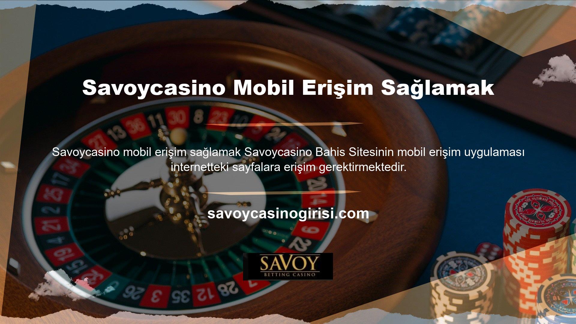 Bu sayfada Savoycasino mobil bağlantısı hakkında bilgiler yer almaktadır